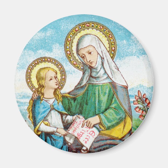 NeoGothic St. Anne och Young Mary (SAU 29) Magnet (Framsidan)