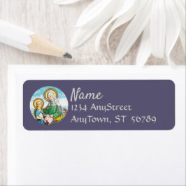 NeoGothic St. Anne och Young Mary (SAU 29) Returadress Etikett