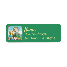 NeoGothic St. Anne och Young Mary (SAU 29) Returadress Etikett