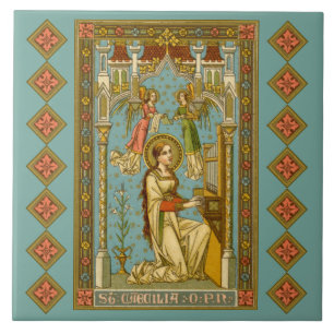 NeoGothic St. Cecilia of Rom (BNG 02) Kakelplatta
