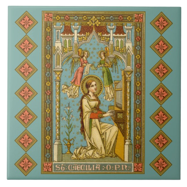 NeoGothic St. Cecilia of Rom (BNG 02) Kakelplatta (Framsidan)