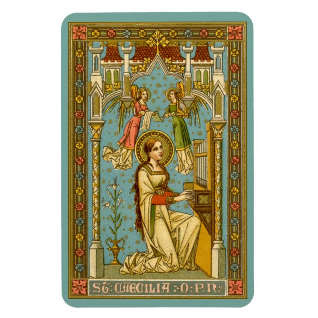 NeoGothic St. Cecilia of Rom (BNG 02) Magnet (Vertikal)