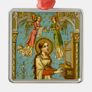 NeoGothic St. Cecilia of Rom (uppgifter; BNG 02) Julgransprydnad Metall