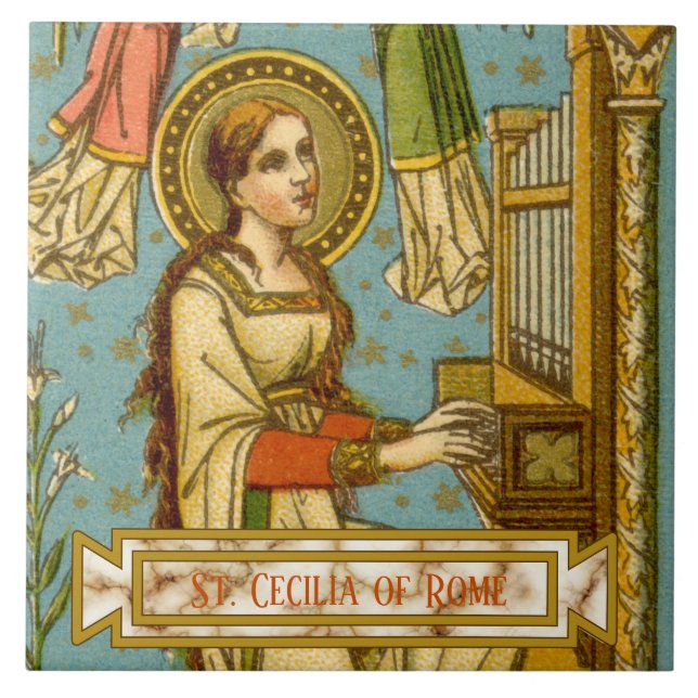 NeoGothic St. Cecilia of Rom (uppgifter; BNG 02) Kakelplatta (Framsidan)