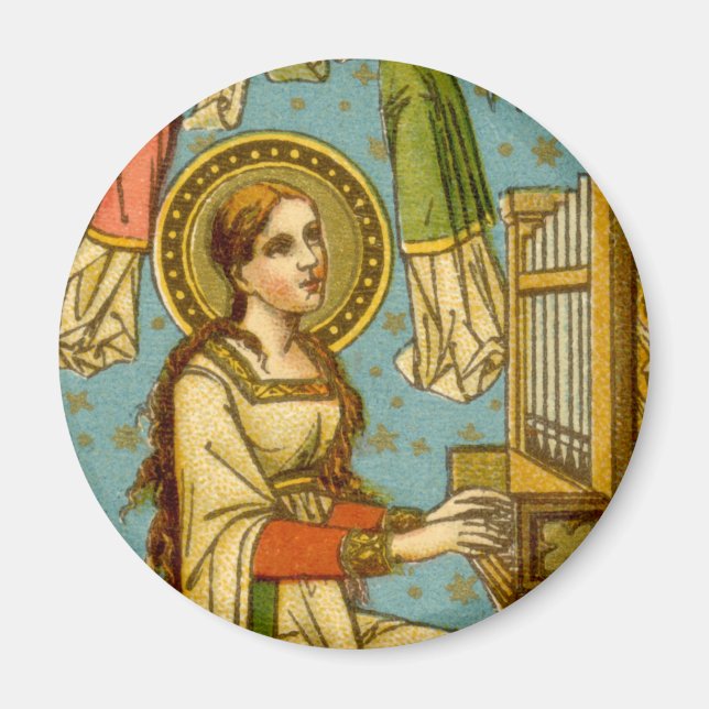 NeoGothic St. Cecilia of Rom (uppgifter; BNG 02) Magnet (Framsidan)