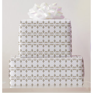 Neoklassisk 3D Embossed Guld Gradient Bröllop Presentpapper