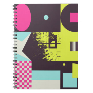 Neomodern estetik i brutalismens utformning poster anteckningsbok