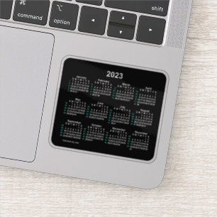 Neon 52 Week ISO Calendar från Janz 2023 Klistermärken