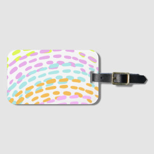 Neon 80's färg i djurtryck bagagebricka