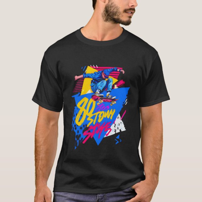 Neon 80s Skate Odyssey vintage T Shirt (Framsida)