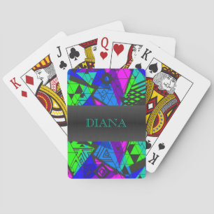 Neon abstrakt . casinokort