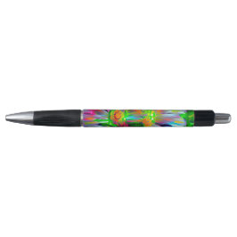 Neon Abstrakt Daisy med Vivid Färg