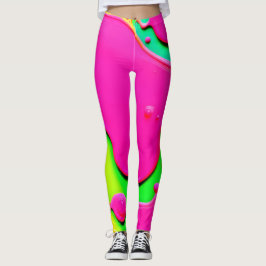 Neon Abstrakt Liquid Dreams Leggings