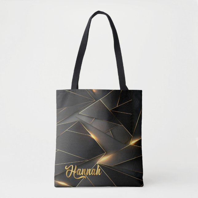 Neon Abstrakt Personlig Tote Bag Tygkasse (Framsida)