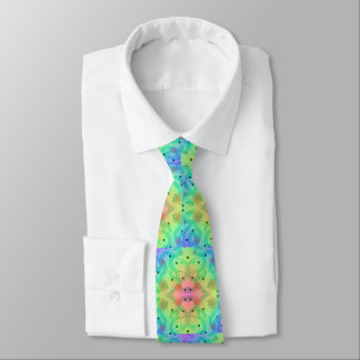 Neon Abstrakt Starburst Neck Tie Slips