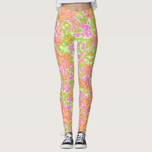 Neon Acid Resa Marble Leggings