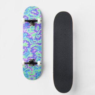 Neon Acid Resa Marble Mini Skateboard Bräda 18,5 Cm