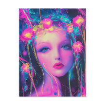 Neon Alien Goddess