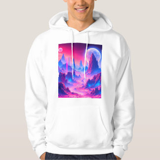 Neon Alien Planet Hoodie | Sci-Fi Cosmic Apparatur