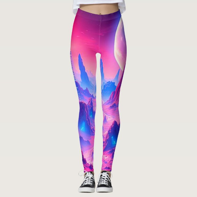 Neon Alien Planet Leggings | Aktiviteter (Framsida)