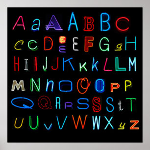 Neon Alphabet: Original Poster