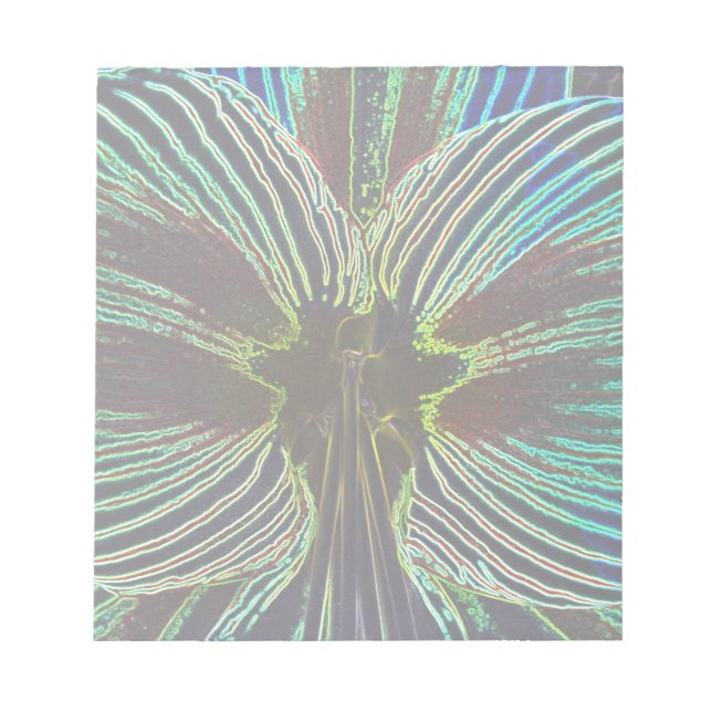 Neon Amaryllis Anteckningsblock (Framsida)