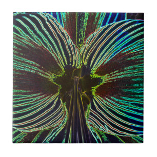 Neon Amaryllis Kakelplatta