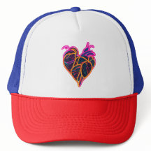 Neon Anatomical Heart Hoodie | Konstnärlig botanis