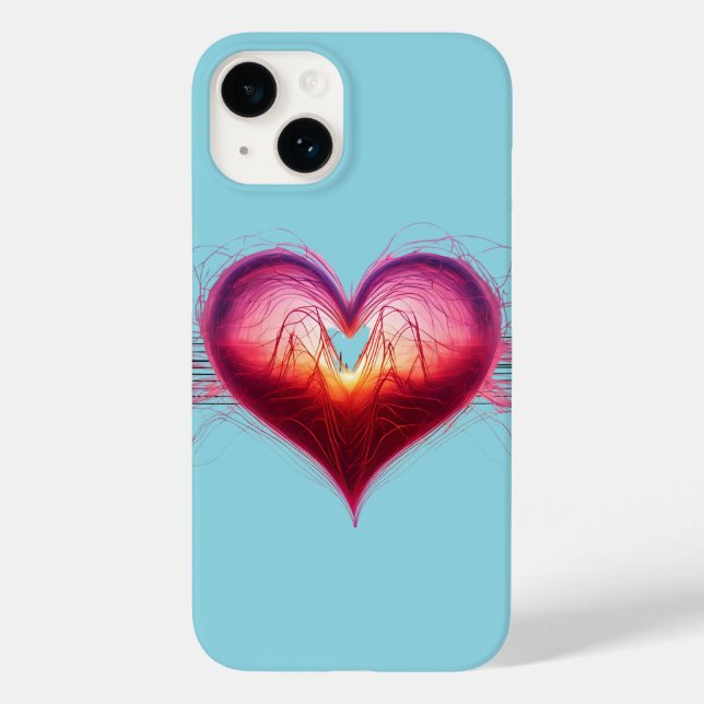 Neon Anatomical Heart iPhone / iPad-fall (Baksida)
