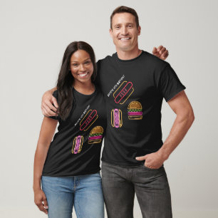 Neon anpassat namn BBQ och Pool Party T-shirt