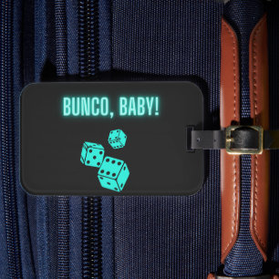 Neon Aqua Bunco Baby Bagagebricka