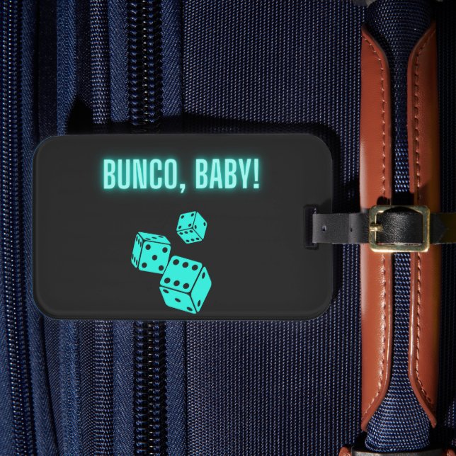 Neon Aqua Bunco Baby Bagagebricka (Framsida Insitu 4)