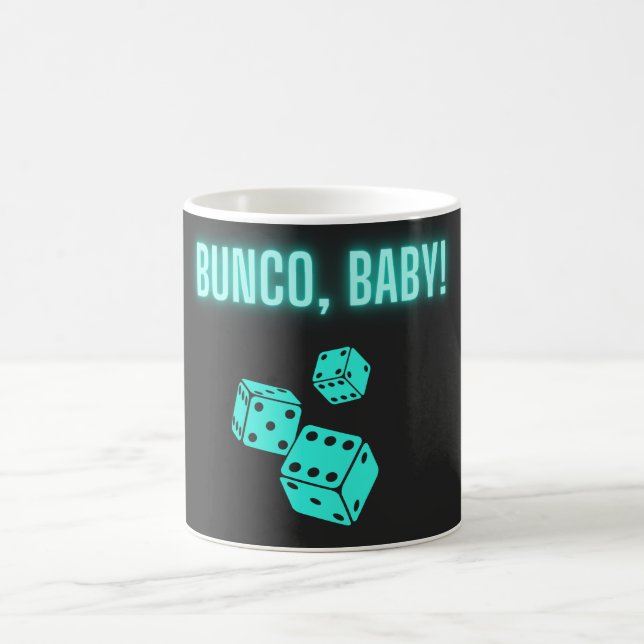 Neon Aqua Bunco Baby Kaffemugg (Center)