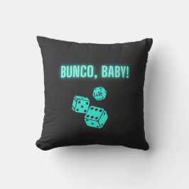 Neon Aqua Bunco Baby Kudde