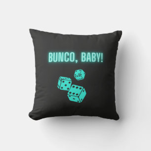 Neon Aqua Bunco Baby Kudde