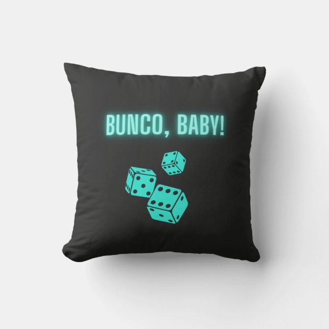 Neon Aqua Bunco Baby Kudde (Framsida)