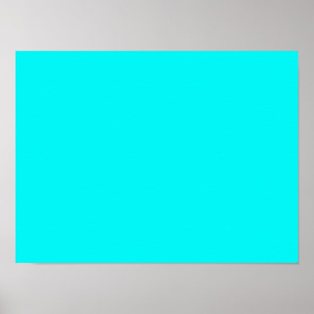 Neon Aqua Poster (Framsidan)