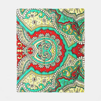 Neon arabesque ornament: 80 år stil. fleecefilt