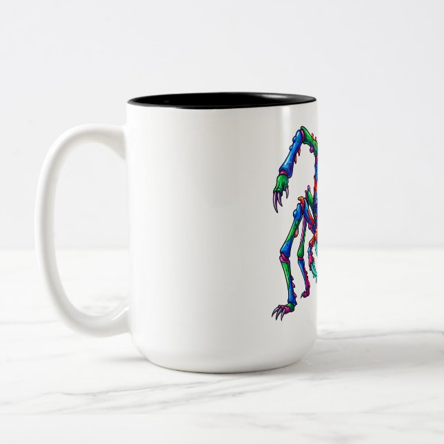 Neon Arachnid Raseri Två-Tonad Mugg (Vänster)
