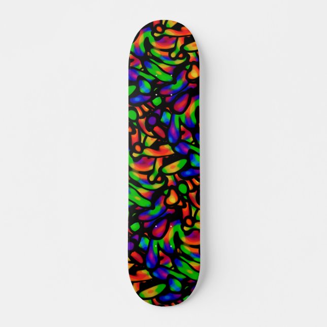 Neon Art Mini Skateboard Bräda 18,5 Cm (Framsida)