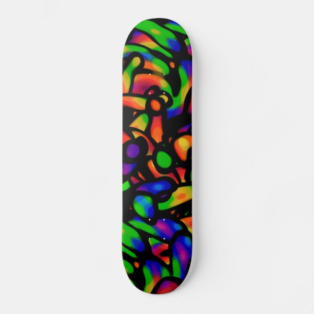 Neon Art Mini Skateboard Bräda 18,5 Cm (Framsida)