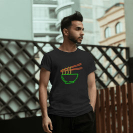 Neon Asian Noodle Bowl T Shirt
