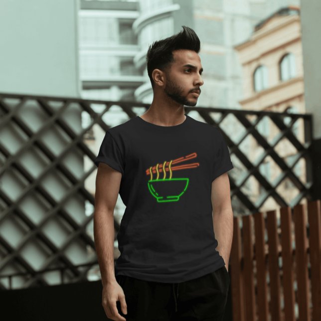 Neon Asian Noodle Bowl T Shirt (Skapare uppladdad)