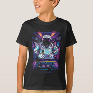 Neon Astronaut Kosmisk Rymdutforskning Grafik  T Shirt
