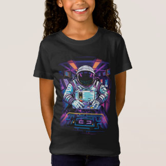 Neon Astronaut Kosmisk Rymdutforskning Grafik  T Shirt
