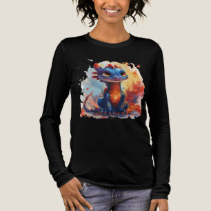 Neon Baby Dinosaur Glow - Radiant and Cute Dino T Shirt