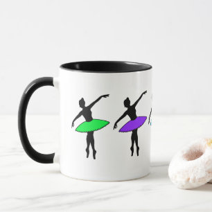 Neon Ballerinas Ballet Pointe Dance Teacher Tutu Mugg
