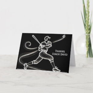 Neon Baseball Player Tack Kort