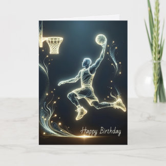 Neon Basketball Player Kort