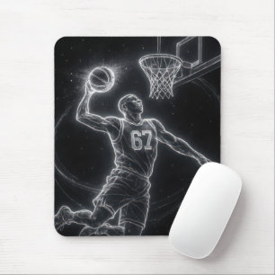 Neon Basketspelare Nummer 67 Musmatta